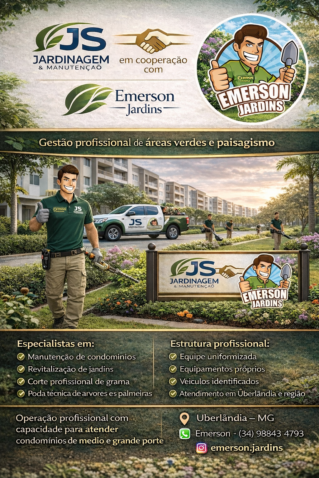 Flyer Emerson Jardins e JS